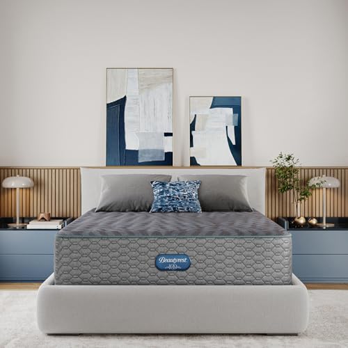 Image of Beautyrest Days End Medium 14 inch Mattress, Gray - Queen - Cooling Tech, Supportive Durable Pocketed Coils, Pressure Relief, Motion Separation, 100 Night Sleep Trial and 10 Year Warranty