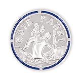 FRITZ COX Automedaille Christophorus ’Gute Fahrt’ mit Rand in blau