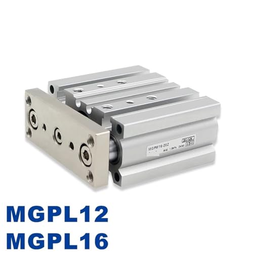 Cylindre à trois axes pneumatique MGPL16 guidage compact