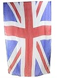  Souvenirs De Londres Cadeau - Union Jack écharpe - drapeau du Royaume-Uni Écharpe Imprimée union jack Écharpe Mode Enveloppant Maxi Sarong