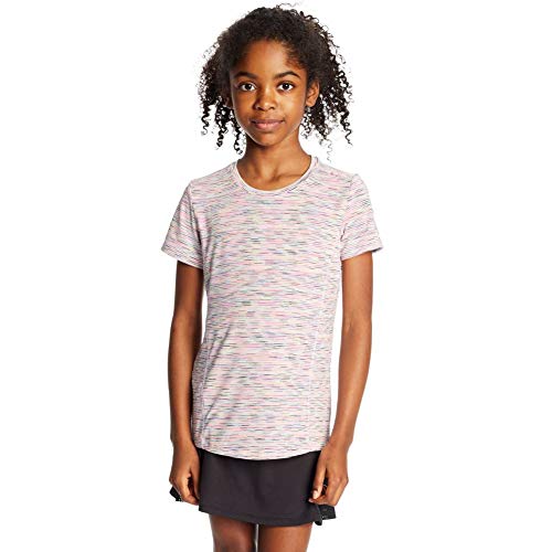 C9 Champion girls Supersoft Tech Tee T Shirt, Multicolored Space Dye, Large US