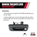 POP & LOCK â€“ Manual Tailgate Lock for Chevrolet Colorado and GMC Canyon, Fits 2004 to 2015 Models (Black, PL1700)