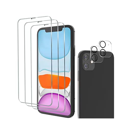 ANKENGS [3-pack]kompatibel med iPhone 11 Skärmskydd [Ultratunn] [9H hårdhet] [Reptålighet] skärmskydd i härdat glas kompatibel med iPhone 11