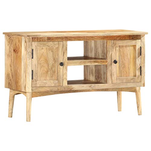 Vidaxl Sideboard, Antique Style,Sideboard Buffet Server Storage Cabinet Console Table Home Kitchen Dining Room Furniture Entryway 39.4"X13.8"X23.6" Solid Mango Wood #TOP7