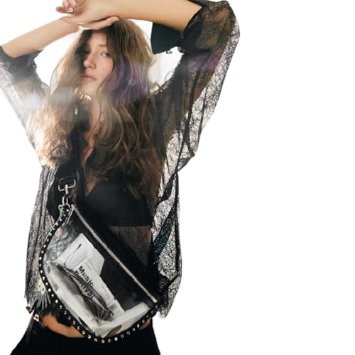 Rebecca Minkoff Darren Clear Sling Bag, Stadium Approved Transparent Crossbody Purse for Concerts and Events3