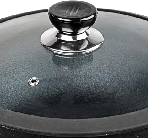 Non Stick Pre Seasoned Cast Iron Kadai with Glass Lid Naturally Wok for Cooking 100% Pure Toxin Free Safety Sleeve, Rust Proof (Diameter 26 cm) - Image 3