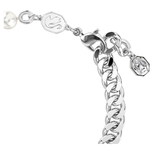 Swarovski Dextera Bracelet, Pavé, Crystal Pearl, Clear, Rhodium Finished3