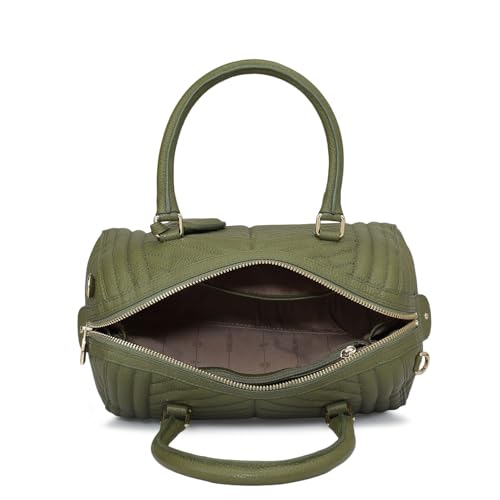 Image of Da Milano Leather Satchel for Women (4459A-OL)