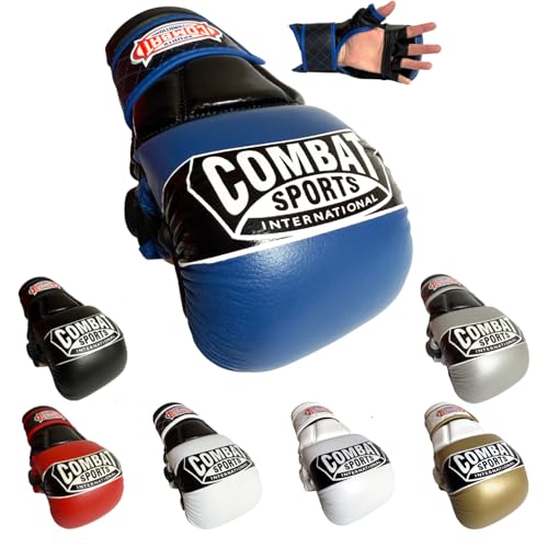 Combat Sports Max Strike MMA Training Gloves, Open-Palm, Fingerless Padded Boxing Gloves for Muay...