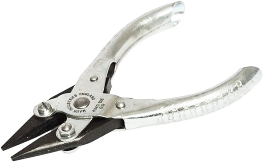 4340-125 Snipe Nose Smooth Jaws Parallel Plier 125 mm | Precision Work Jewellery Soft Metals Delicate Materials | Tapered Smooth Parallel Jaws Prevent Damage | Professional