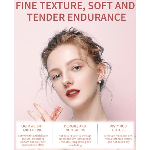 Nude Lipstick,Nude High Impact Lipcolor,Matte Lipsticks For Women Long Lasting Pink Red Lipstick, Waterproof Natural Nude Moisturizing Hydrating High Pigmented Smooth Velvet Texture Lip Stick(#02) - Image 5