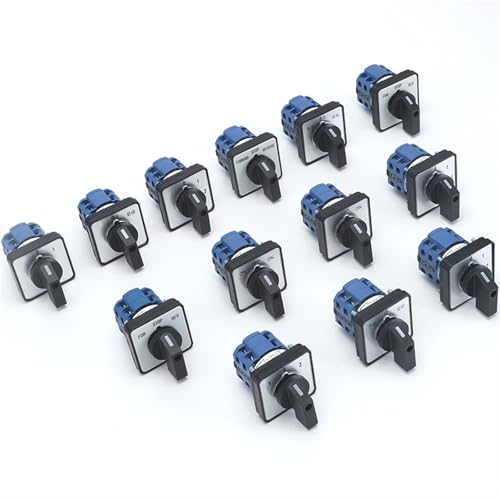 Interrupteur rotatif à cames de rechange pour armoire électrique 20A 660V biphasé 64x64mm