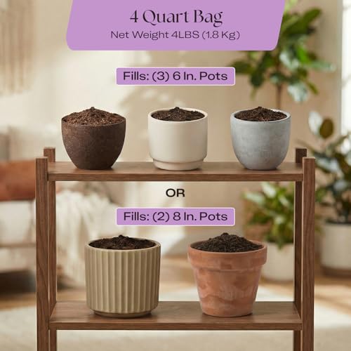 Image of Rosy Soil Orchid Potting Mix, 4 Quarts | Peat-Free Orchid Soil for Repotting, Phalaenopsis, Cattleya, Dendrobium, Biochar & Mycorrhizae Blend for Indoor Gardening