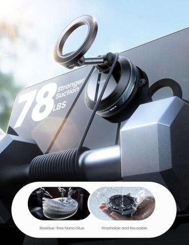 Lamicall Magsafe Magnetic 360° Adjustable Vacuum Suction Cup Phone Mount - image 4