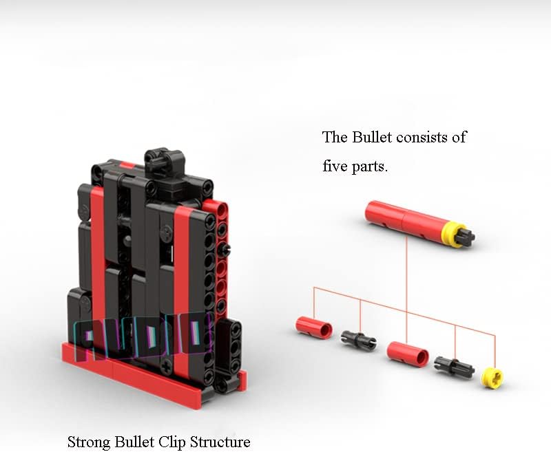 Miniatura 4 de Audio Technics AWP - Bloque de construcción de juguete de disparo Technics AWP, compatible con Lego Technic, más de 2000 piezas, 47 pulgadas