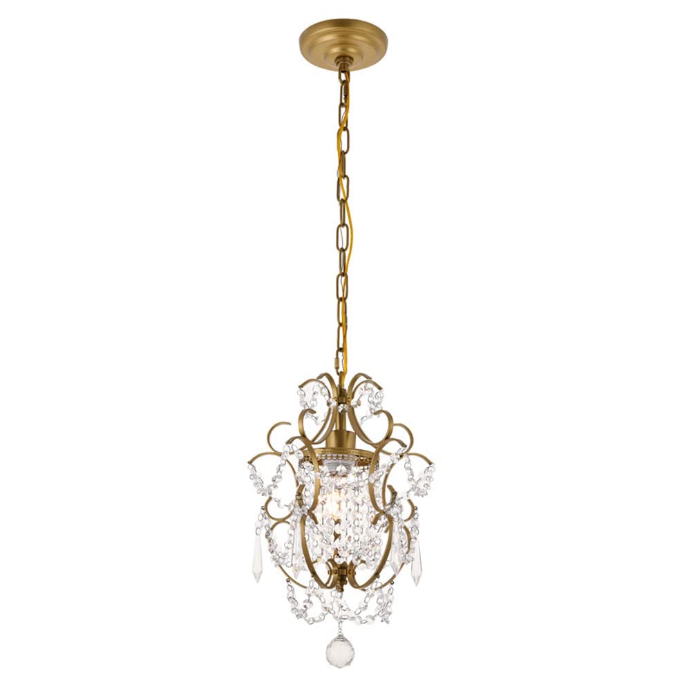 KXEcoLife European Crystal Chandelier Lights Pendant Ceiling Light American Vintage Contemporary Chandeliers Lighting Fixture for Room Kitchen Island Hanging Made in China