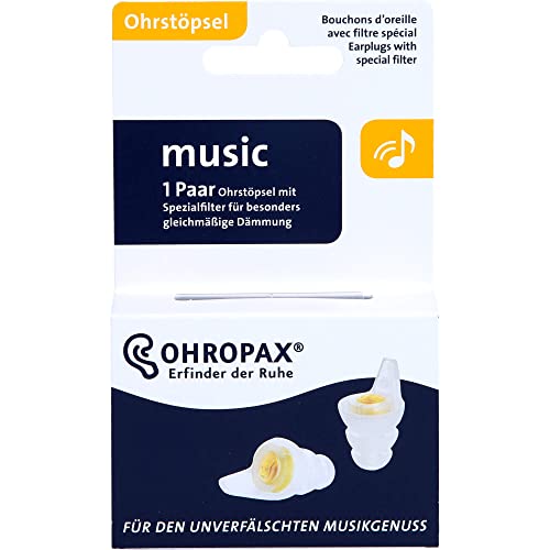 OHROPAX 20144 OHROPAX Music - Gehörschutz Ohrstöpsel für Konzerte, Festival, Mus