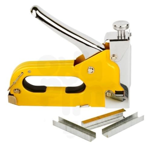 Grampeador Tapeceiro 4-14mm + 1200 Grampos Ferramentas Profissional(Gramp+2200 Grampos- Sparta)