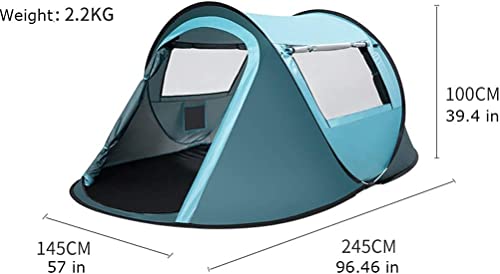 Carpa para Camping 3-4 Personas, 2 Puertas, 2 Ventanas miniatura 2