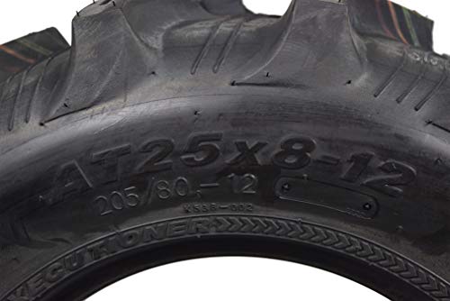 Kenda Executioner 25X8-12 6 Ply Atv K538 Single Tire W/ 25X8-12 Tr-6 Inner Tube #TOP1