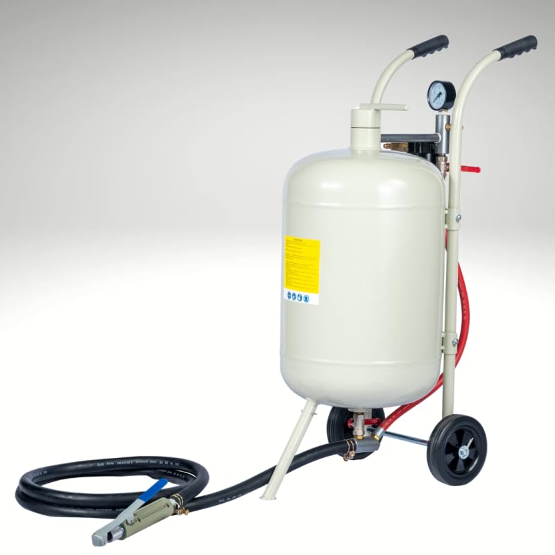 BPAC Sableuse Portative 40 L - Aerogommeuse Mobile à Pression Pneumatique