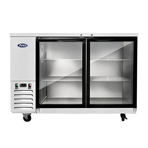 Atosa MBB69G (2) Glass Door Back Bar Cooler S/S In/Out | 21.5 Cu. Ft.