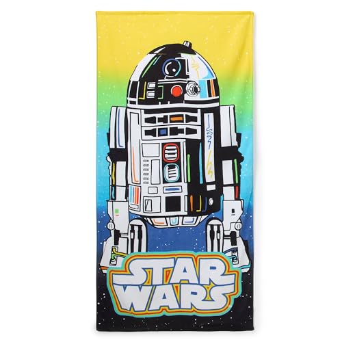 Disney Store Official, Serviette de Plage R2‑D2, Star Wars, Serviette de Plage en Coton Doux à...