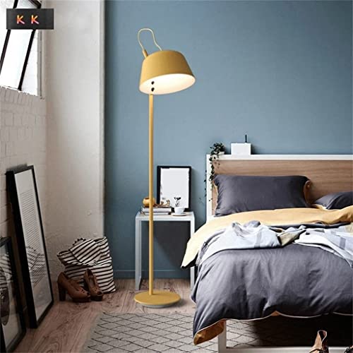 Lámpara de pie nórdica azul con diseño vertical 4