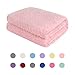 Baby Blanket Flannel, Cozy Throw Blankets for Newborn Infant and Toddler, Super Soft and Warm Receiving Baby Blanket for Crib Stroller (Pink 3040