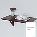 Produktbild LJHA Wandtisch Hängetisch aus massivem Holz Faltbarer Wandtisch Schreibtisch für Haushalt 3 Farben erhältlich Größe optional Tabelle (Farbe : Rot, größe : 60)