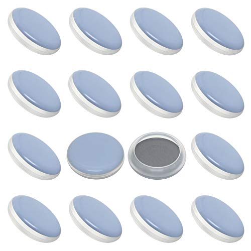 CSFMC Sliders Pads for Round Furniture Legs(1 1/2 inches(38mm),16 Pack),Table/Chair/Cabinet/Sofa Glides,Protect The Floor by Sliding Like Magic,Suitable for Carpet, Wood & Ceramic Tile Floor,etc