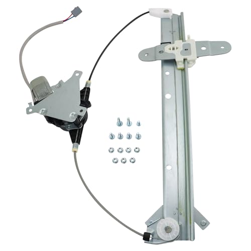 Image of TRQ Rear Right Power Window Regulator & Motor Assembly Passenger Side | Compatible with 1992-2011 Ford Crown Victoria Mercury Grand Marquis 2003-2004 Marauder FO1551111