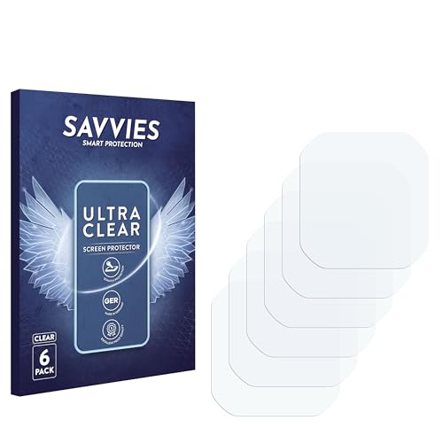 savvies Protector Pantalla para Garmin Edge 25 6 Unidades - Película Ultra Transparente