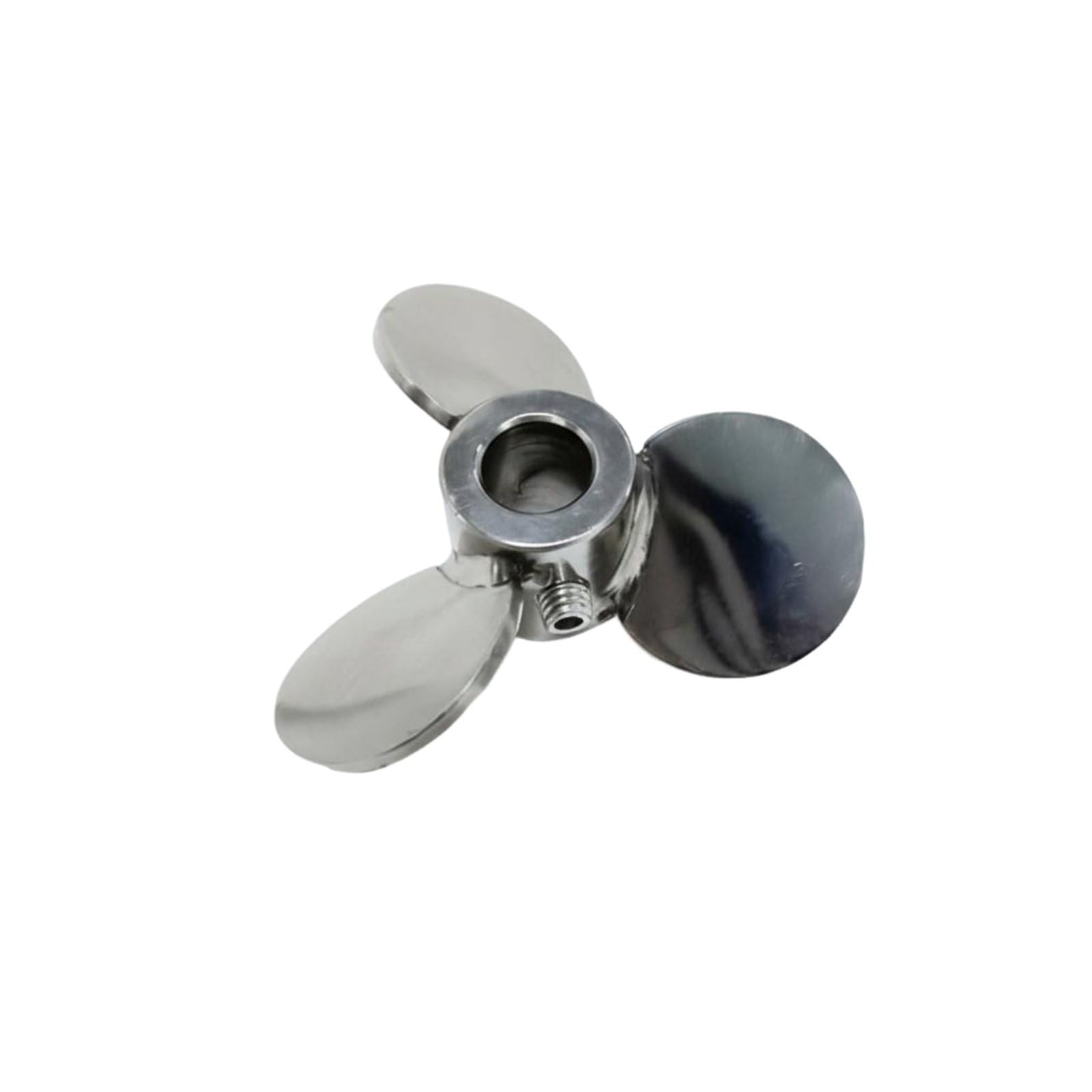 Mezclador de Acero Inoxidable con Accesorio de Agitación de Acero 304 Aspa Triple para Distribución Uniforme de Sólidos, Diámetro Exterior 100mm, Diámetro Interior 16mm
