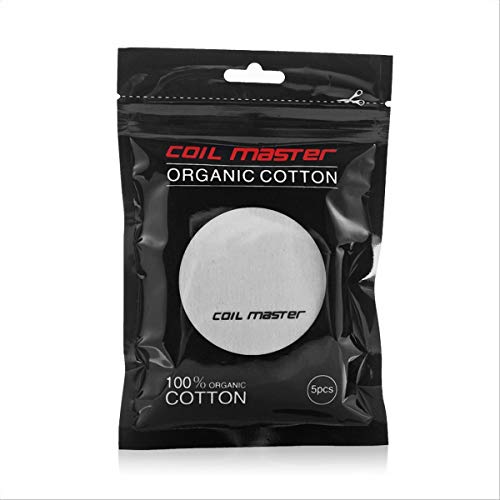 5 x Original Coil Master japanische Bio Muji Watte/Organic Cotton für Selbstwickler Cover