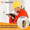 Torvek® ✮ Marque Française ✮ Aimant Pour Placo Puissant Neodyme – Détecteur de Rails et Montants Métalliques – Niveau Intégré – Outil Pro Plaquiste, Électricien, Plombier