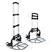 FCH Folding Hand Truck Aluminum Portable Folding Hand Cart 165lbs Capacity Hand Cart and Dolly Ideal for Home, Auto, Office,Travel Use,Black