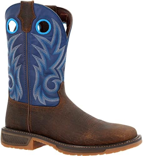 Durango® WorkHorse™ Worn Saddle and Denim Blue Western Work Boot Size 14(M) | Image 4