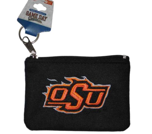 Game Day Outfitters Oklahoma State Cowboys Womens Black Coin Purse 4.75