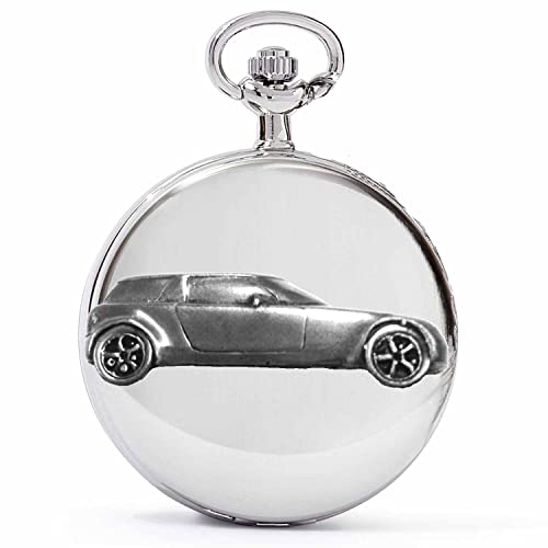 Montre gousset à quartz 9X 2002 boîtier argent poli pour homme