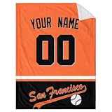 ANTKING San_Francisco Blanket Throw Blanket Custom Any Name and Any Number Gifts for Men Women Baby