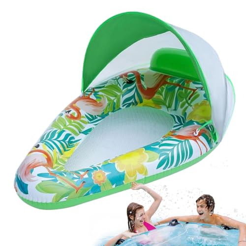 Flotador de dosel inflable y balsa de baño con techo solar anti UV