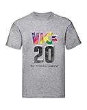  Social Crazy T-Shirt Uomo Cotone Basic Super vestibilità Top qualità - Commodore Vic 20 ANTICHIZZATO Home Computer Vintage Anni 80 - Divertente Humor Made in Italy (Grigio, M)