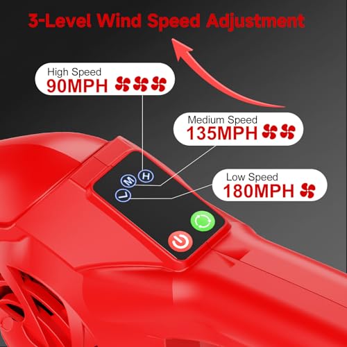 Leaf Blower Cordless with 21V Batteries and Charger - Image 7