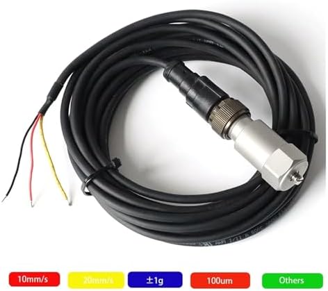 Digital Vibration Meter Sensor 0-10g for Engine & Water Pump, Piezoelectric Transmitter with 4-20mA Output, High Accuracy, Reliable Performance, Industrial Use