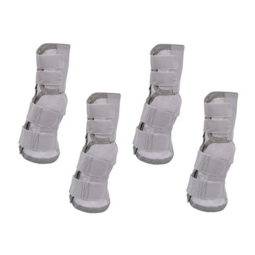 Rural365 Horse Leg Guards Set of 4 - Medium Adjustable Horse Fly Boot Horse Leg Protectors Horse Leg Wraps for Flies