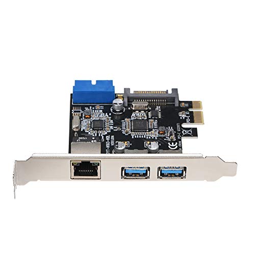 Placa de expansão Grborn PCI-E para USB 3.0, 2 portas USB3.0, fonte de alimentação de 4 pinos e supo