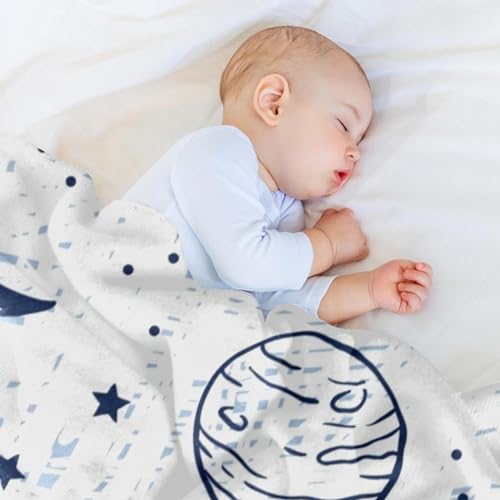 Couverture douce Doodle en microfibre légère pour un sommeil confortable en voyage