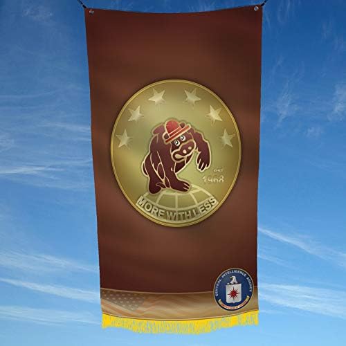 CIA SOG Air Branch USAF Area 51 6513th Test Squadron 1968 Red Hats Garage Hangar Basement Flag 2x3 Feet