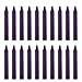 Mega Candles 20 pcs Unscented Dark Purple Mini Taper Candle, 4 Inch Tall x 1/2 Inch Diameter, Great for Casting Chimes, Rituals, Spells, Vigil, Witchcraft, Wiccan Supplies, Wax Play & More